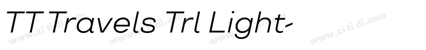 TT Travels Trl Light字体转换